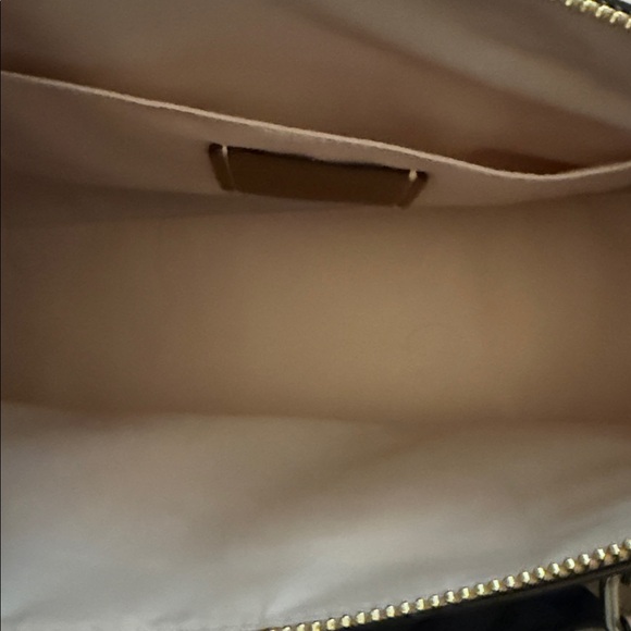 Coach Floral Satchel in Cream and Brown - Picture 2 of 3